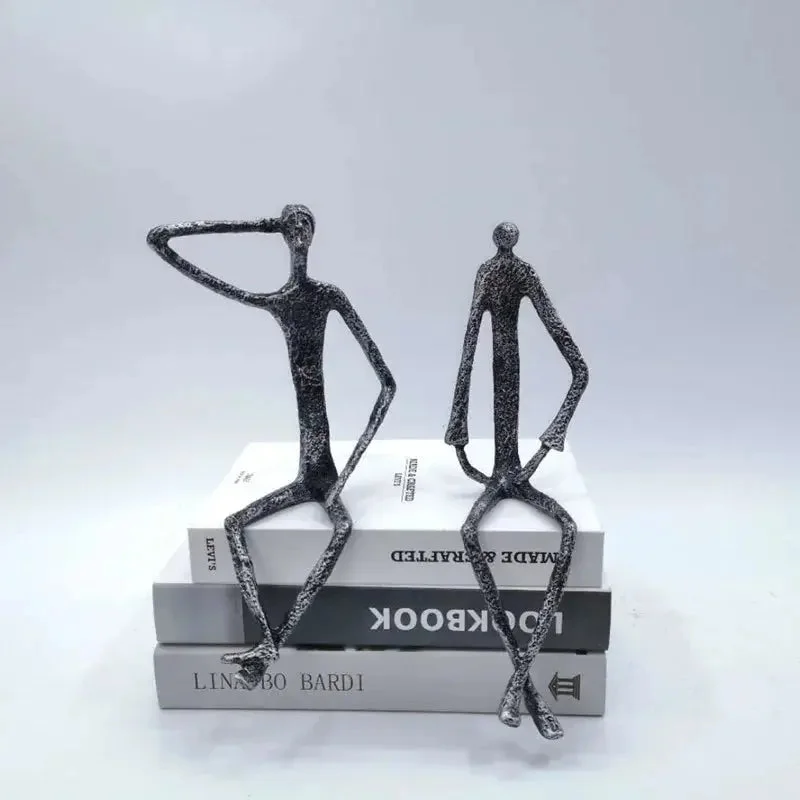 Escultura Humana em Ferro Fundido — detalhe