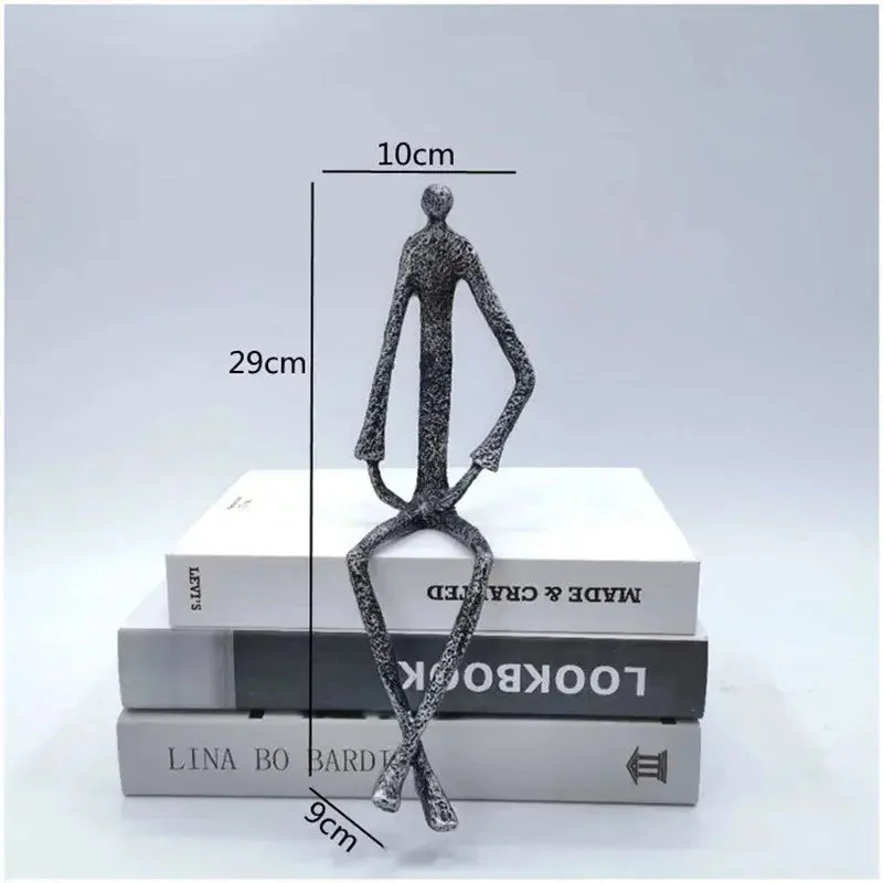 Escultura Humana em Ferro Fundido — vista complementar