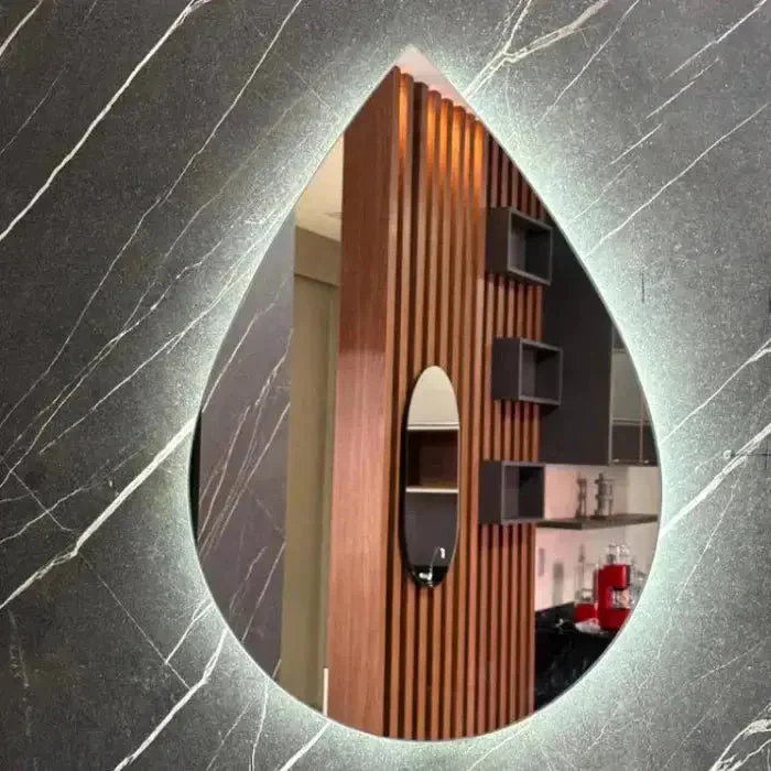 Espelho Orgânico com Led Gota 12v — detalhe