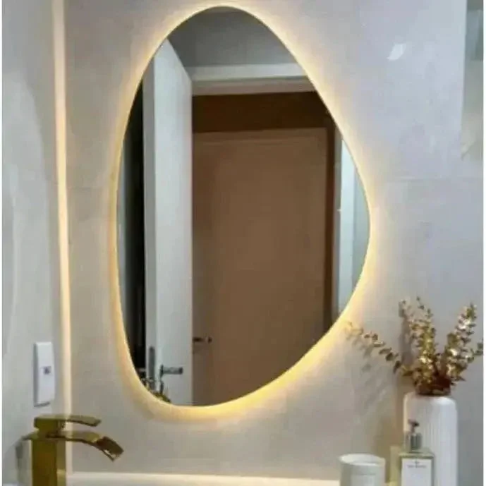 Espelho Orgânico LED 80×50 Iluminado Premium — detalhe