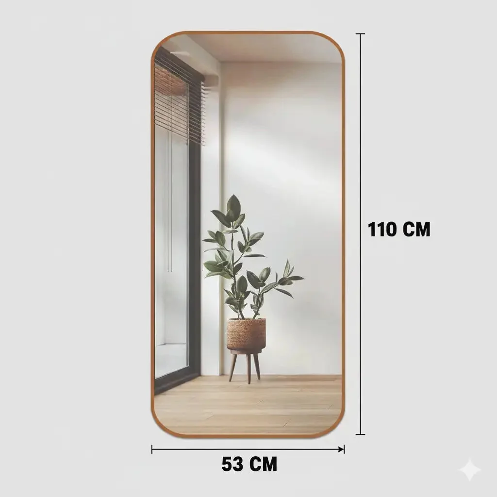 Espelho Orgânico Retangular 53x110 cm – Design Moderno — vista complementar