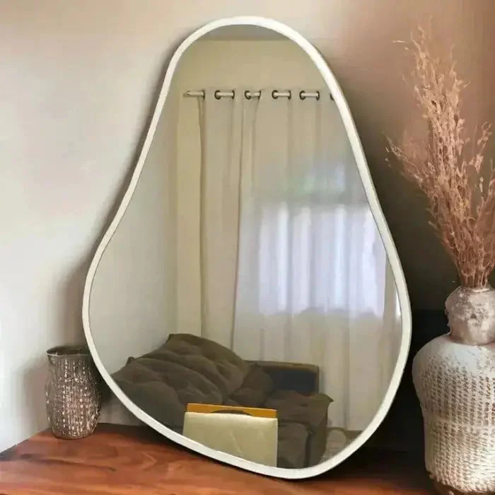 Espelho Orgânico Sala de Jantar com Moldura em Madeira — vista complementar