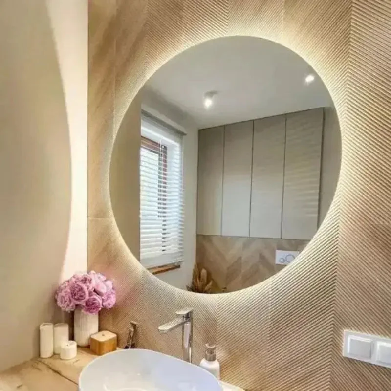 Espelho para Banheiro Redondo Com Led — detalhe