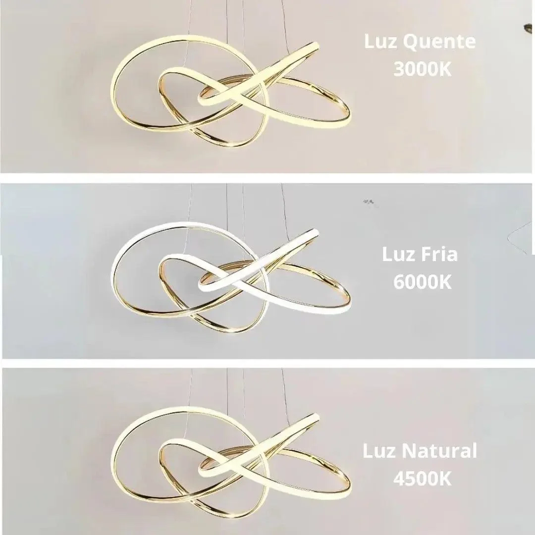 Lustre Para Sala Excecutive - Golden Evolut — detalhe