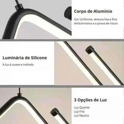 Lustre Pendente Moderno - Minimalista Premium — detalhe