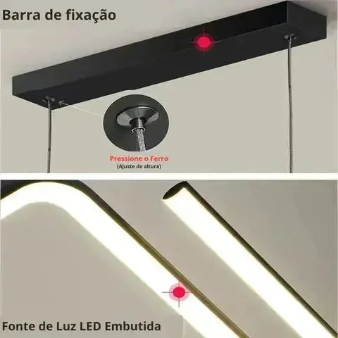 Lustre Pendente Moderno - Minimalista Premium — vista complementar